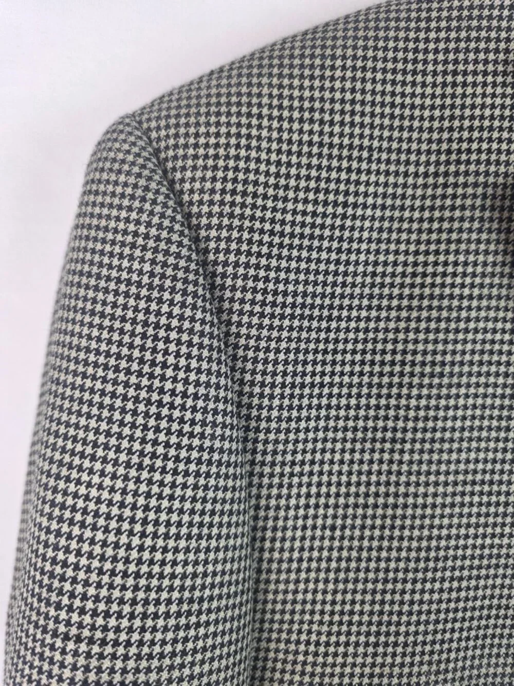 Lauren Ralph Laruen Men's Suit Blazer Size 42R Houndstooth Wool Silk Coat Jacket